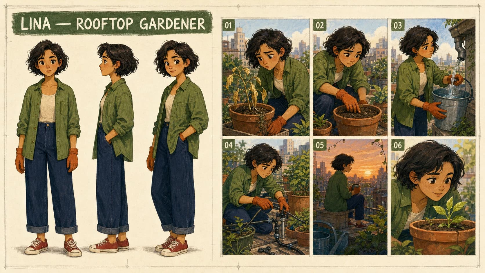 Storyboard per la coerenza dei personaggi