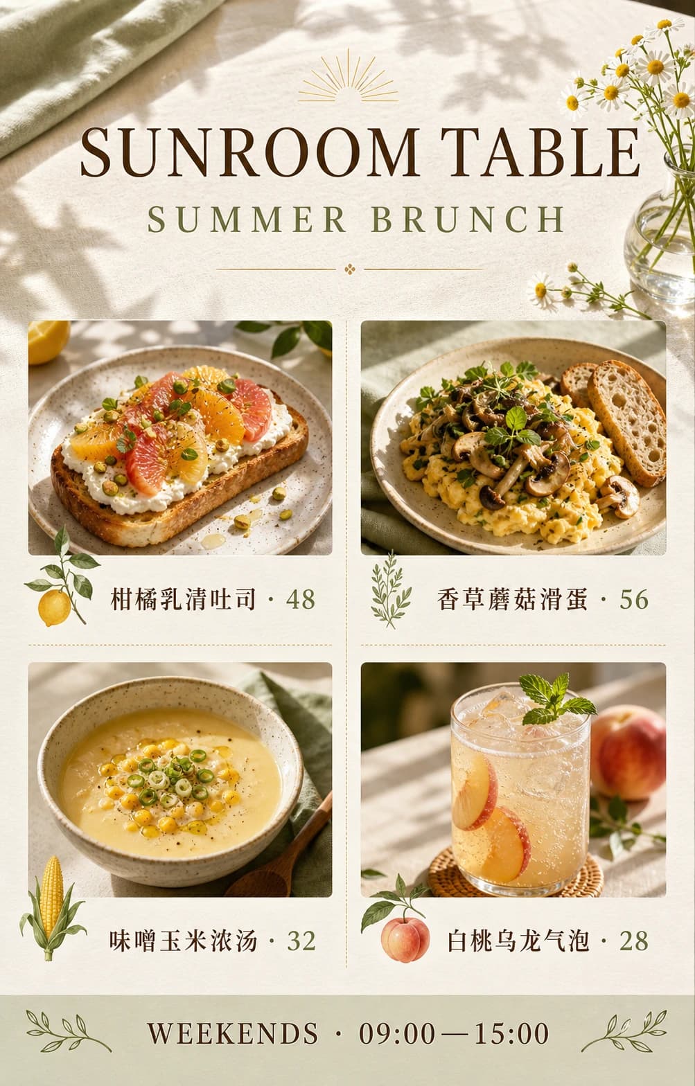 Menu bilingue per ristorante